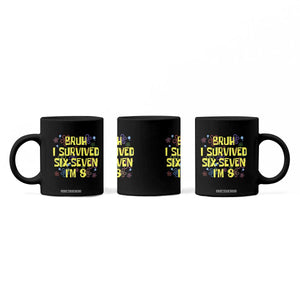 8th Birthday Coffee Mug Im 8 Year Old Bruh I Survived 67 Colorful Bubble Flower TS10 Print Your Wear