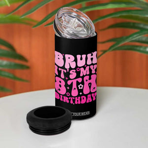 8th Birthday Girls 4 in 1 Can Cooler Tumbler Bruh Its My 8 Bday Eight Years Old TS10 Print Your Wear