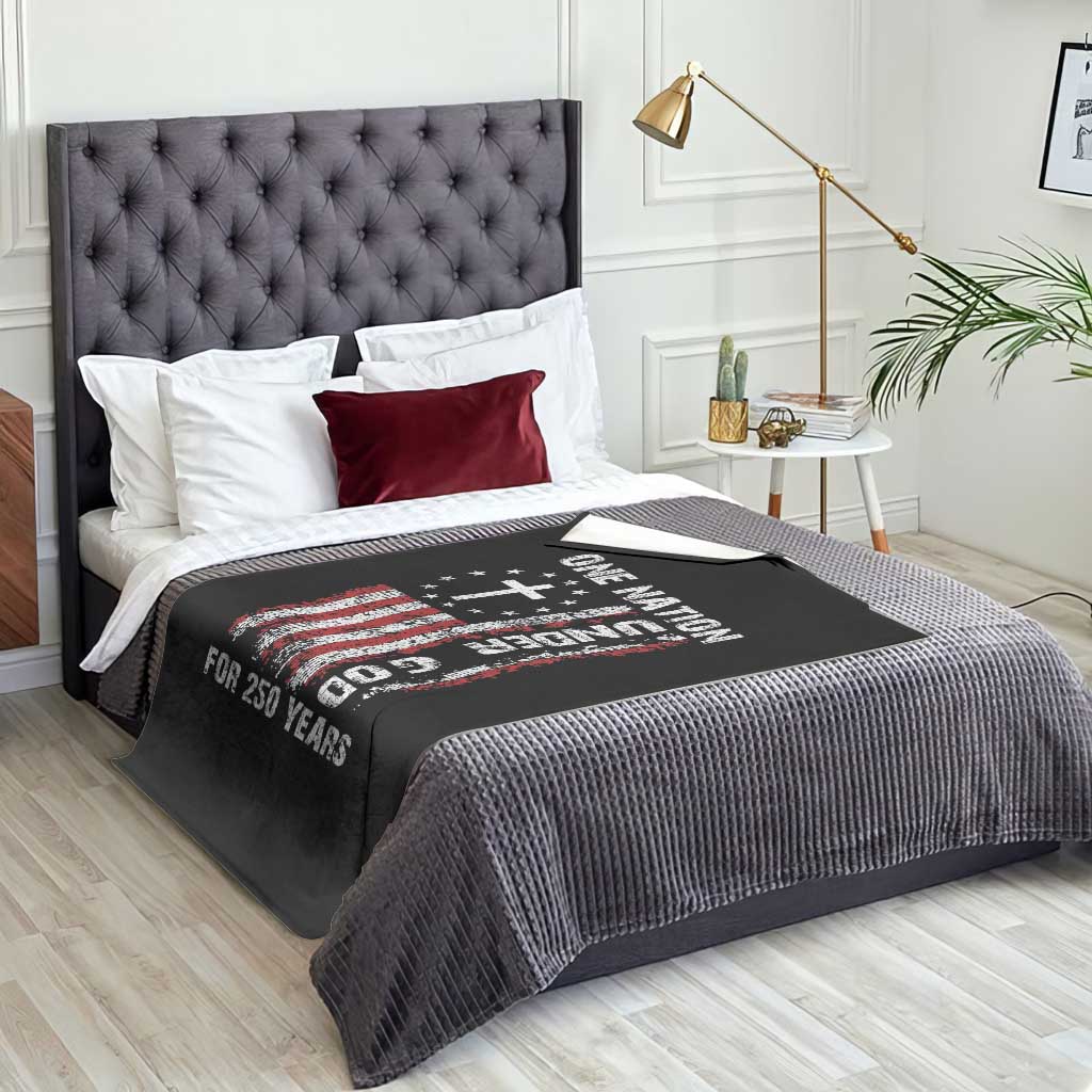 250 Years Anniversary Throw Blanket 250th Independence Day Freedom One Nation Under God US Flag TS10 Print Your Wear