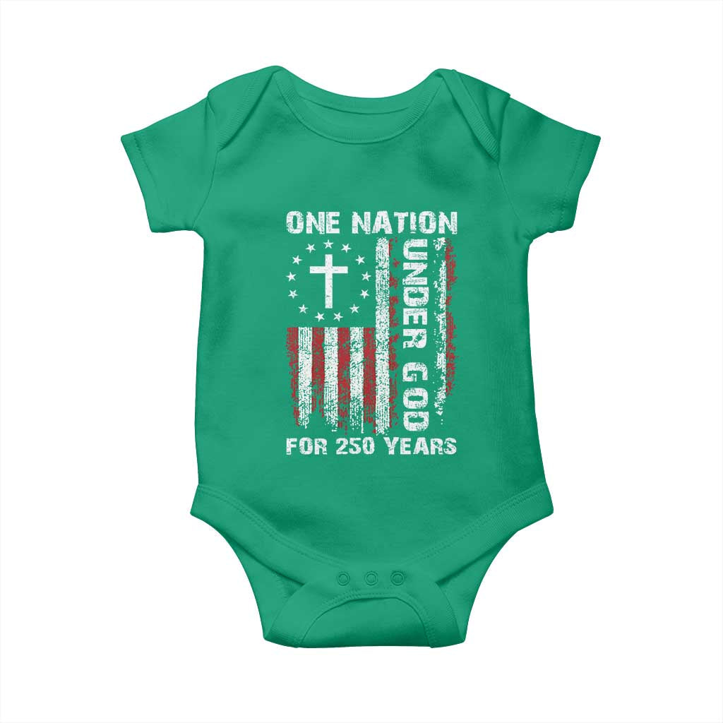 250 Years Anniversary Baby Onesie 250th Independence Day Freedom One Nation Under God US Flag TS10 Irish Green Print Your Wear