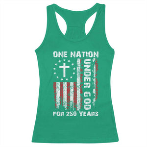 250 Years Anniversary Racerback Tank Top 250th Independence Day Freedom One Nation Under God US Flag TS10 Irish Green Print Your Wear
