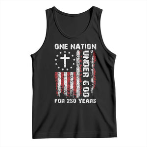 250 Years Anniversary Tank Top 250th Independence Day Freedom One Nation Under God US Flag TS10 Black Print Your Wear