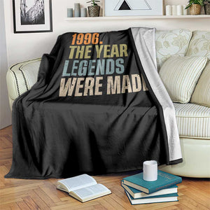 30th Birthday Gift For Men Throw Blanket Vintage 1996 30 Years Old Birthday TS10 Print Your Wear