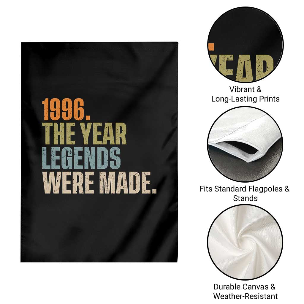 30th Birthday Gift For Men Garden Flag Vintage 1996 30 Years Old Birthday TS10 Print Your Wear