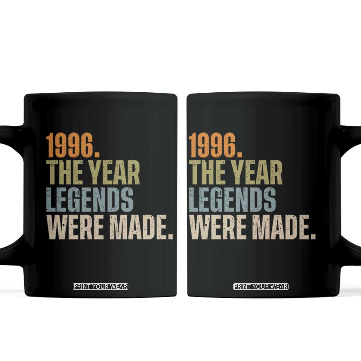 30th Birthday Gift For Men Coffee Mug Vintage 1996 30 Years Old Birthday TS10 Black Print Your Wear