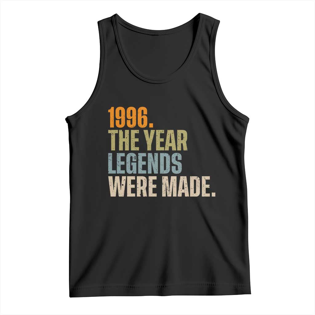 30th Birthday Gift For Men Tank Top Vintage 1996 30 Years Old Birthday TS10 Black Print Your Wear
