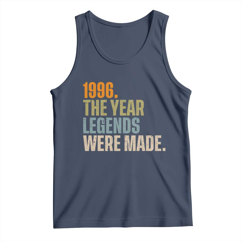 30th Birthday Gift For Men Tank Top Vintage 1996 30 Years Old Birthday TS10 Navy Print Your Wear