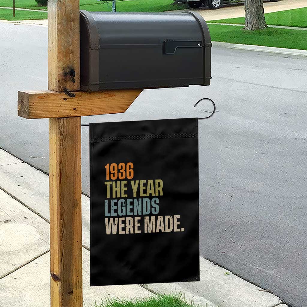 90th Birthday Gift For Men Garden Flag Vintage 1936 90 Years Old Birthday TS10 Print Your Wear