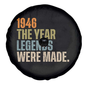 80th Birthday Gift For Men Spare Tire Cover Vintage 1946 80 Years Old Birthday TS10 Print Your Wear