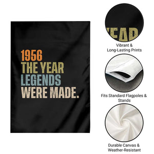 70th Birthday Gift For Men Garden Flag Vintage 1956 70 Years Old Birthday TS10 Print Your Wear