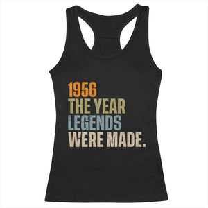 70th Birthday Gift For Men Racerback Tank Top Vintage 1956 70 Years Old Birthday TS10 Black Print Your Wear