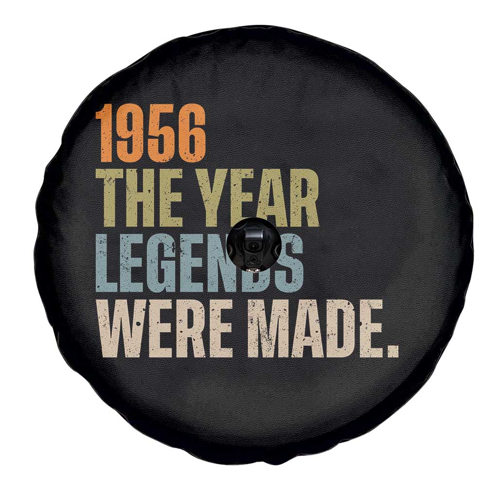 70th Birthday Gift For Men Spare Tire Cover Vintage 1956 70 Years Old Birthday TS10 Print Your Wear