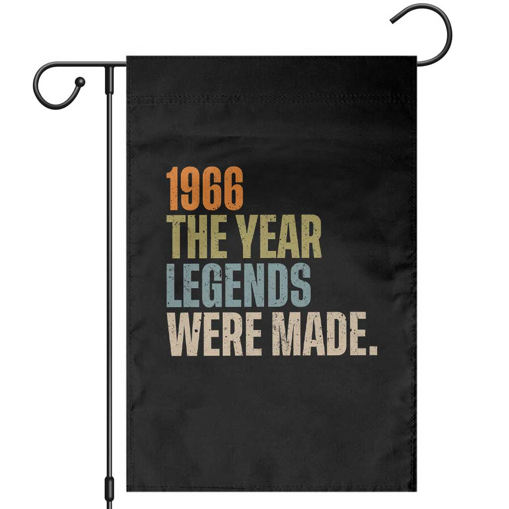 60th Birthday Gift For Men Garden Flag Vintage 1966 60 Years Old Birthday TS10 Black Print Your Wear