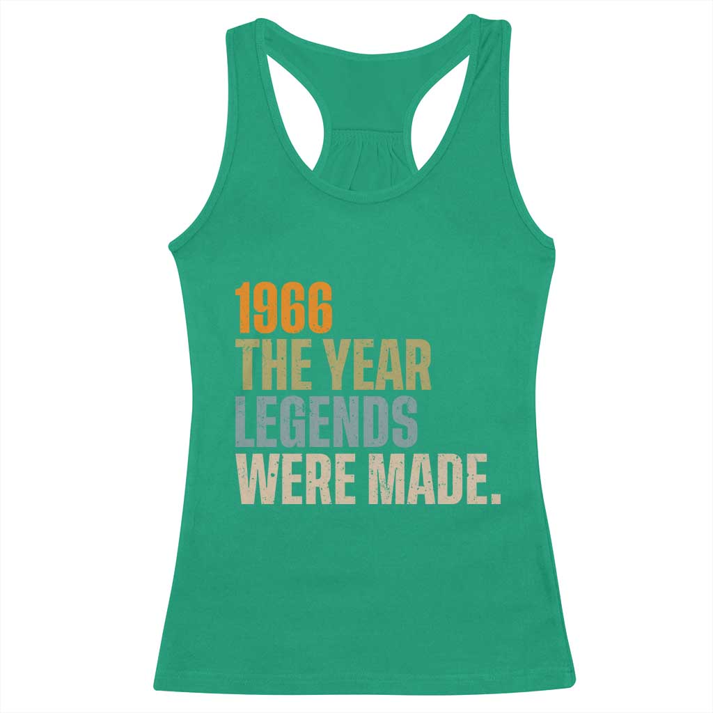 60th Birthday Gift For Men Racerback Tank Top Vintage 1966 60 Years Old Birthday TS10 Irish Green Print Your Wear