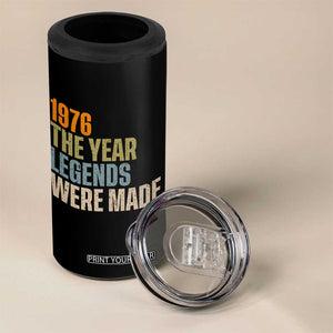50th Birthday Gift For Men 4 in 1 Can Cooler Tumbler Vintage 1976 50 Years Old Birthday TS10 Print Your Wear
