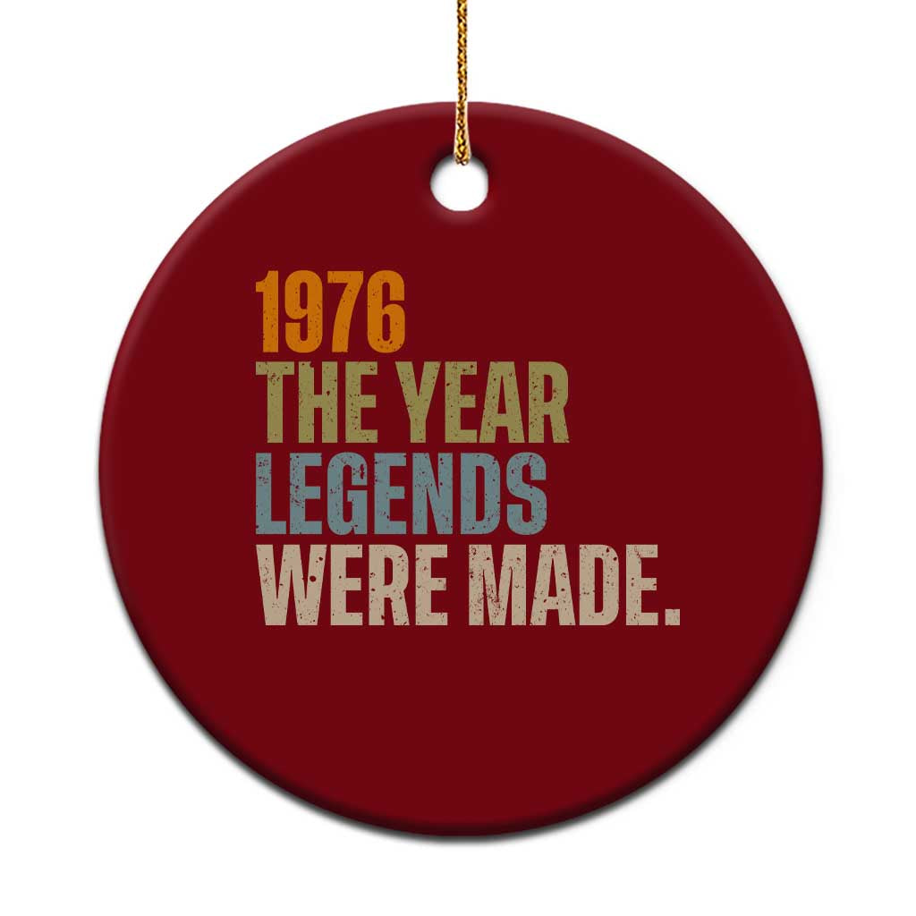 50th Birthday Gift For Men Ceramic Ornament Vintage 1976 50 Years Old Birthday TS10 1pc Red Print Your Wear