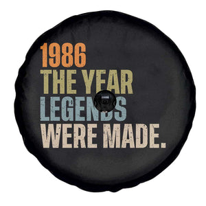 40th Birthday Gift For Men Spare Tire Cover Vintage 1986 40 Years Old Birthday TS10 Print Your Wear