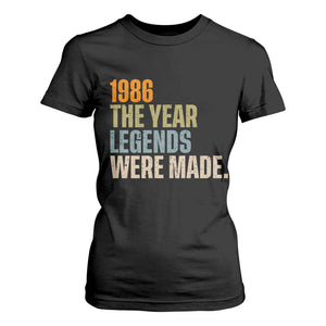 40th Birthday Gift For Men T Shirt For Women Vintage 1986 40 Years Old Birthday TS10 Black Print Your Wear
