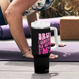 8th Birthday Girls Tumbler With Handle Bruh I Survived 67 Im 8 Year Old Six Seven TS10 Print Your Wear