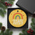You Are Safe With Me Ceramic Ornament Retro Rainbow LGBTQ Ally Pride TS10 1pc Yellow Cheese Print Your Wear