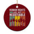 Human Rights Ceramic Ornament Are Not Negotiable Retro Equality Statement - Print Your Wear