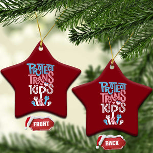 Protect Trans Kids Ceramic Ornament Transgender Pride Social Justice TS10 Print Your Wear