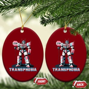 LGBTQ Trans Ceramic Ornament Stop Transphobia Trans Rights Social Justice TS10 Print Your Wear