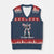 LGBTQ Trans V-Neck Knit Sweater Vest Stop Transphobia Trans Rights Social Justice TS10 Navy Red Print Your Wear