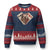 Lesbian Pride Ugly Christmas Sweater Vintage Kissing Cards Sapphic Art TS10 Navy Red Print Your Wear