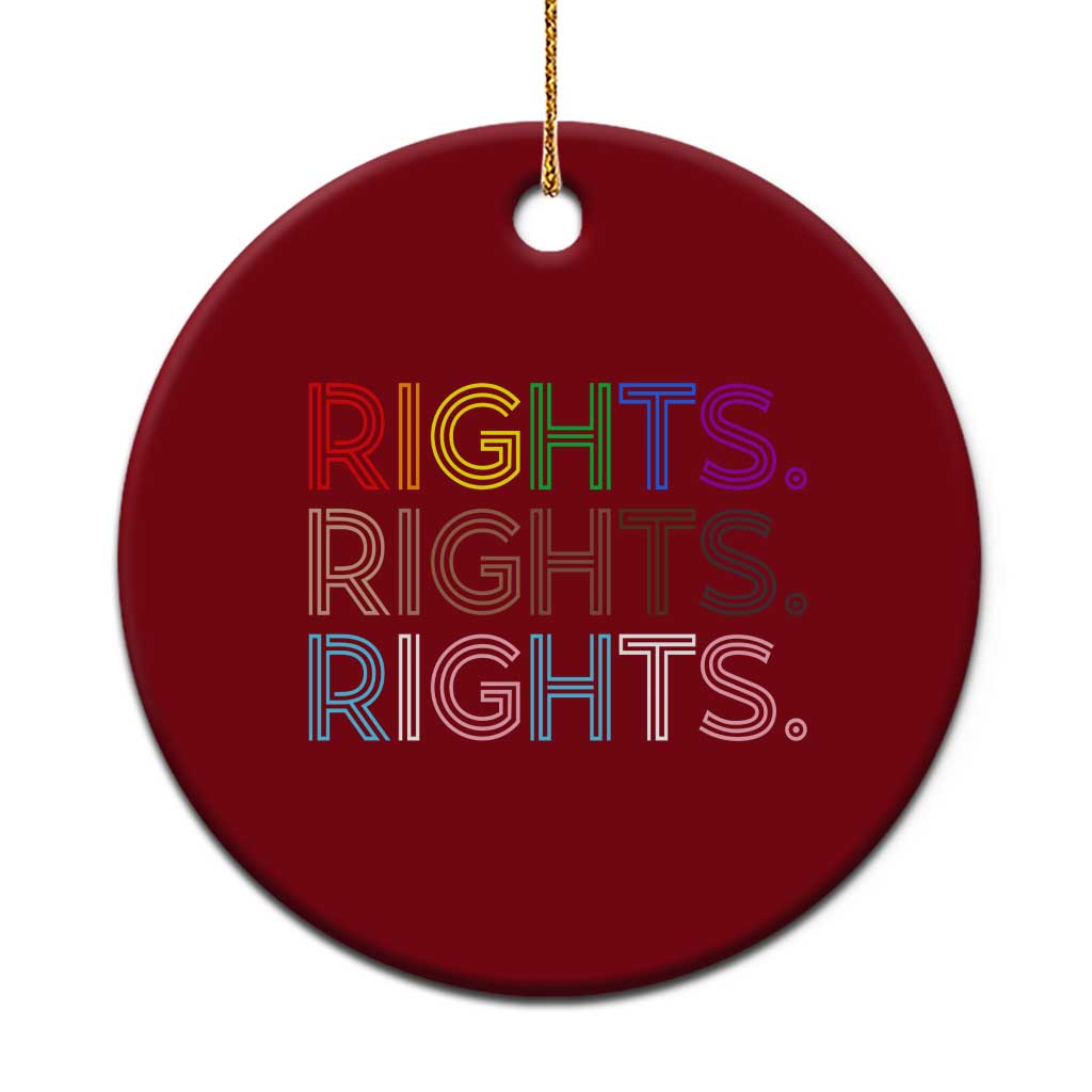 LGBTQ Trans Rights Ceramic Ornament Social Justice Equality Human Rights TS10 1pc Red Print Your Wear
