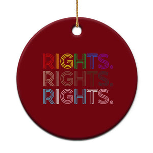 LGBTQ Trans Rights Ceramic Ornament Social Justice Equality Human Rights TS10 1pc Red Print Your Wear