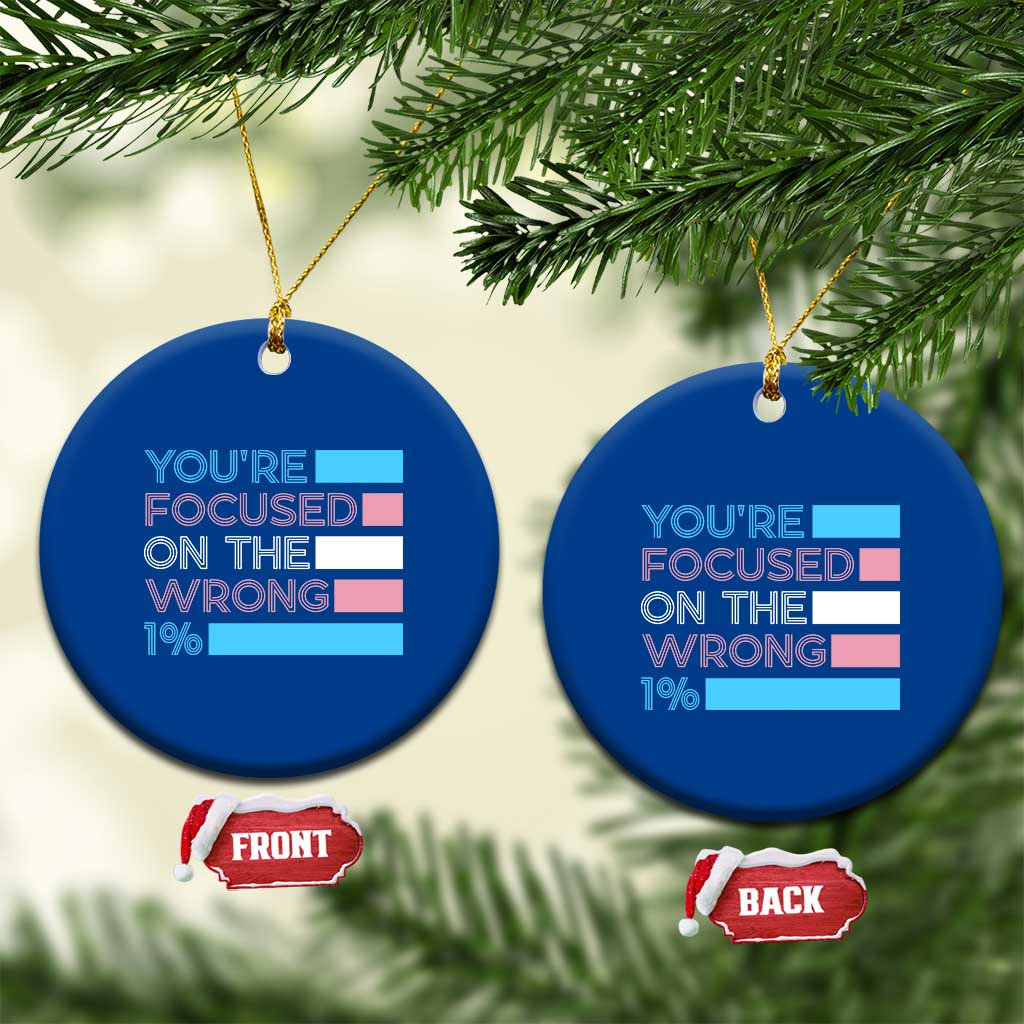 Trans Rights Ceramic Ornament Transgender LGBTQ Queer Pride Ally Social Justice TS10 1pc Blue Print Your Wear