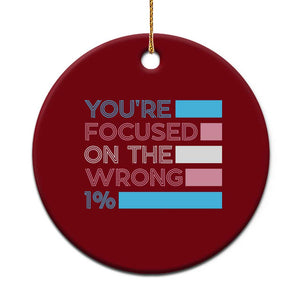 Trans Rights Ceramic Ornament Transgender LGBTQ Queer Pride Ally Social Justice TS10 1pc Red Print Your Wear