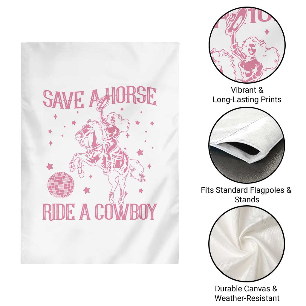 Save a Horse Ride A Cowboy Garden Flag Funny Cowgirl Western Style TS10 Print Your Wear