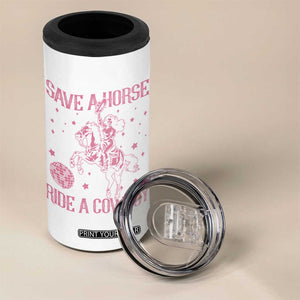 Save a Horse Ride A Cowboy 4 in 1 Can Cooler Tumbler Funny Cowgirl Western Style TS10 Print Your Wear
