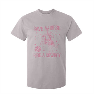 Save a Horse Ride A Cowboy T Shirt For Kid Funny Cowgirl Western Style TS10 Ice Gray Print Your Wear