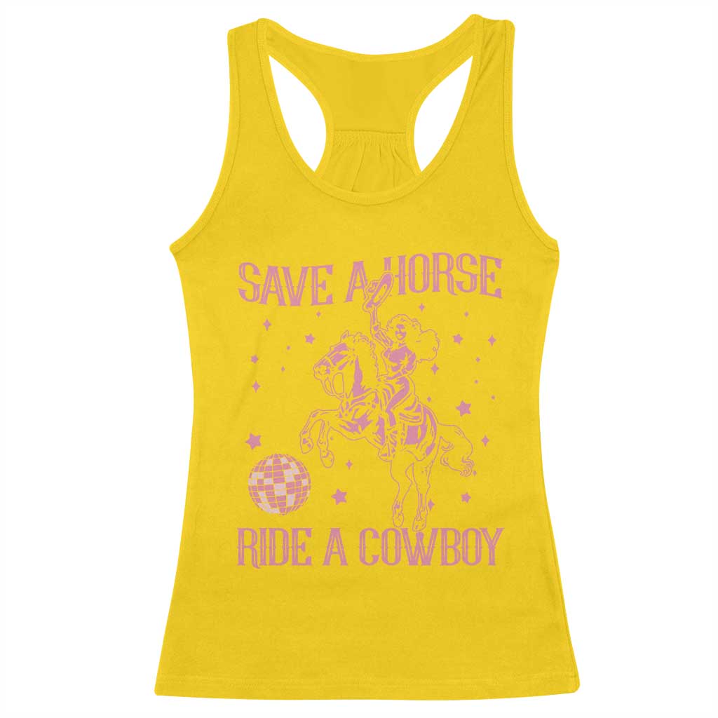 Save a Horse Ride A Cowboy Racerback Tank Top Funny Cowgirl Western Style TS10 Daisy Print Your Wear