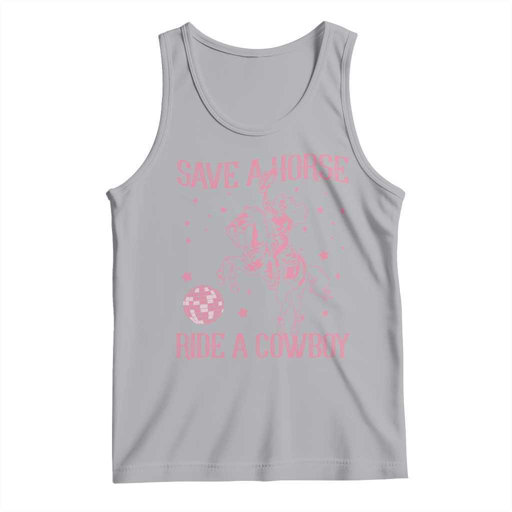 Save a Horse Ride A Cowboy Tank Top Funny Cowgirl Western Style TS10 Athletic Heather Print Your Wear