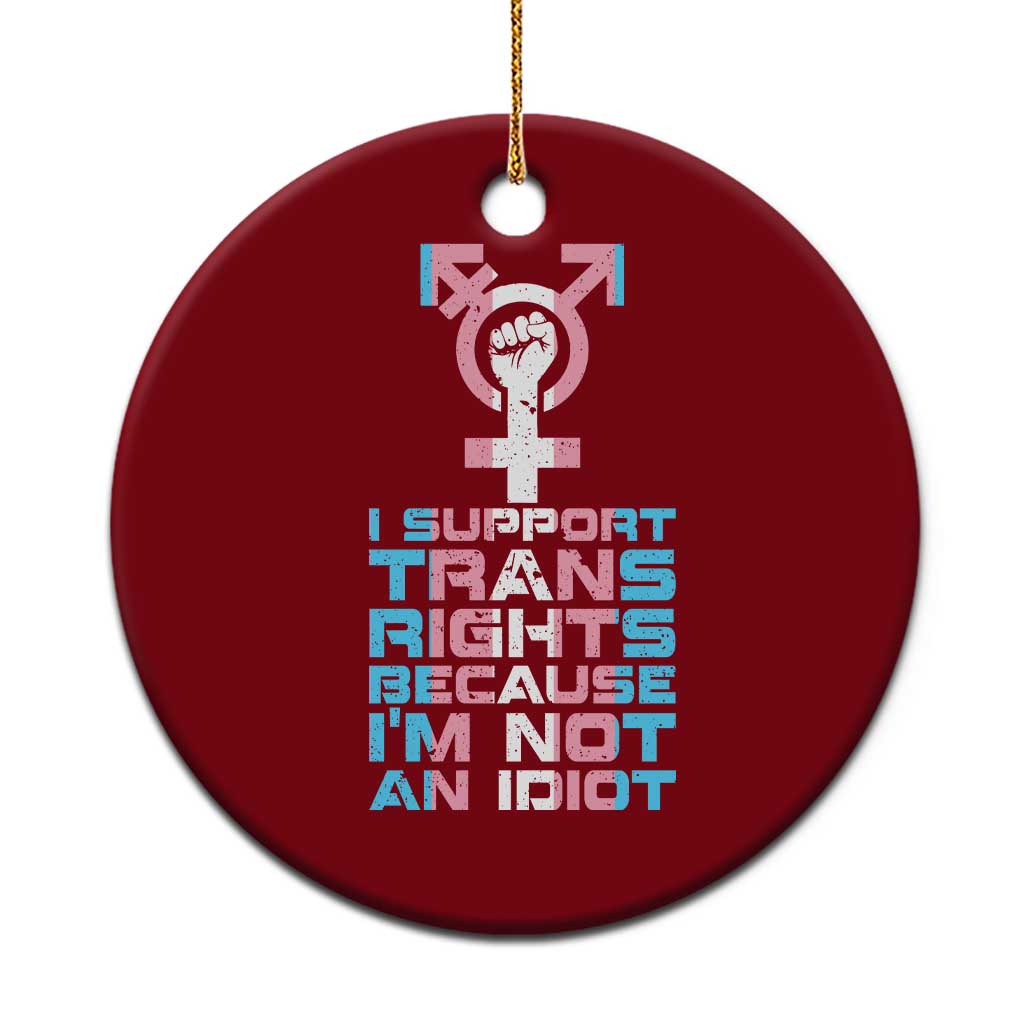 Trans Ally Ceramic Ornament Transgender Pride Flag Support TS10 1pc Red Print Your Wear