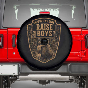 Support Wildlife Raise Boys Spare Tire Cover Funny Mama Bear Outdoor Family Nature Lover Gift TS10 Black Print Your Wear