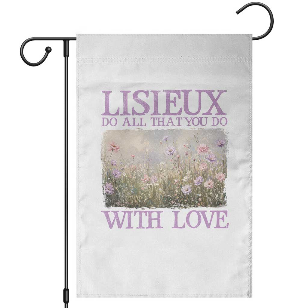 St Therese of Lisieux Garden Flag Catholic Saint Gift for Girls Orthodox Christian TS10 White Print Your Wear