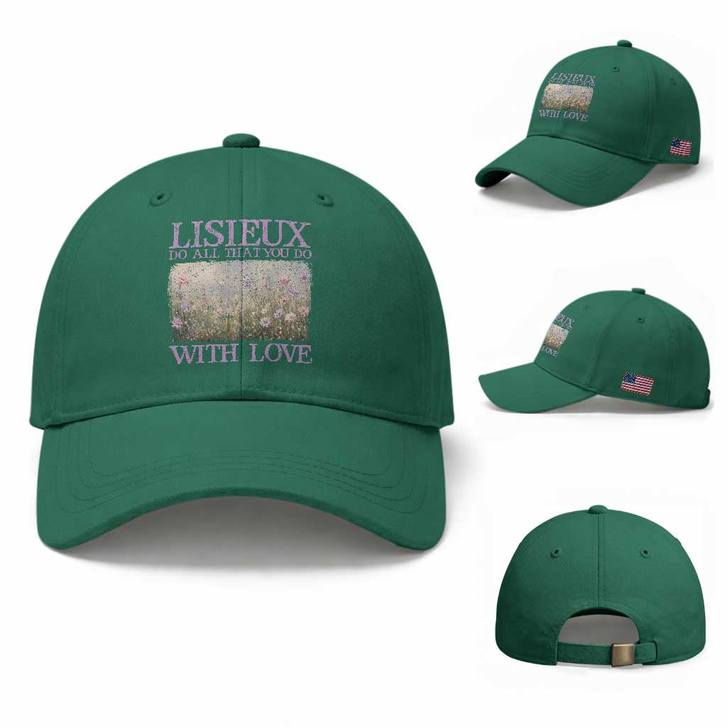 St Therese of Lisieux Baseball Cap Catholic Saint Gift for Girls Orthodox Christian TS10 Baseball Cap Universal Fit Irish Green Print Your Wear