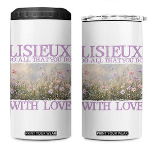 St Therese of Lisieux 4 in 1 Can Cooler Tumbler Catholic Saint Gift for Girls Orthodox Christian TS10 One Size: 16 oz White Print Your Wear