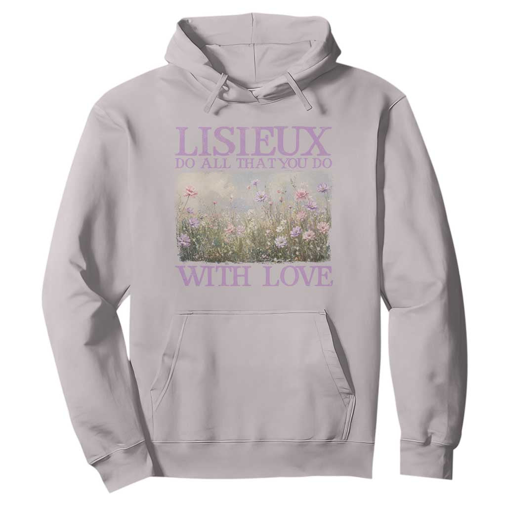 St Therese of Lisieux Hoodie Catholic Saint Gift for Girls Orthodox Christian TS10 Ice Gray Print Your Wear
