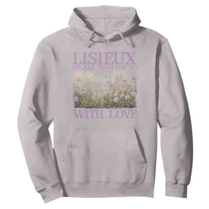 St Therese of Lisieux Hoodie Catholic Saint Gift for Girls Orthodox Christian TS10 Ice Gray Print Your Wear