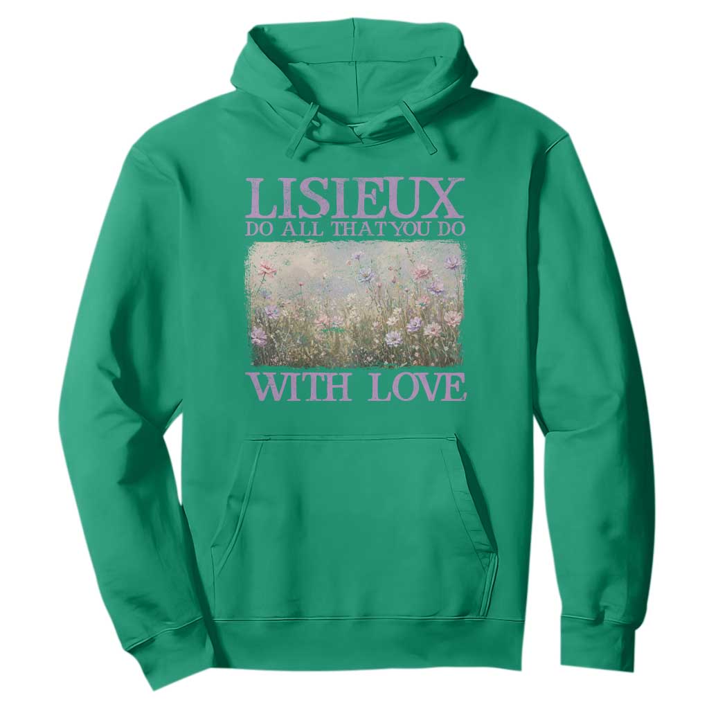 St Therese of Lisieux Hoodie Catholic Saint Gift for Girls Orthodox Christian TS10 Irish Green Print Your Wear