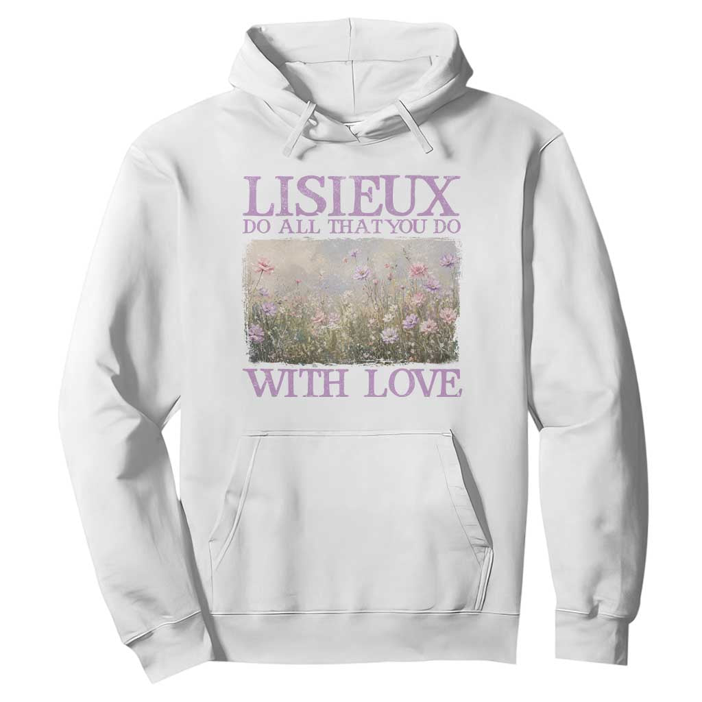 St Therese of Lisieux Hoodie Catholic Saint Gift for Girls Orthodox Christian TS10 White Print Your Wear