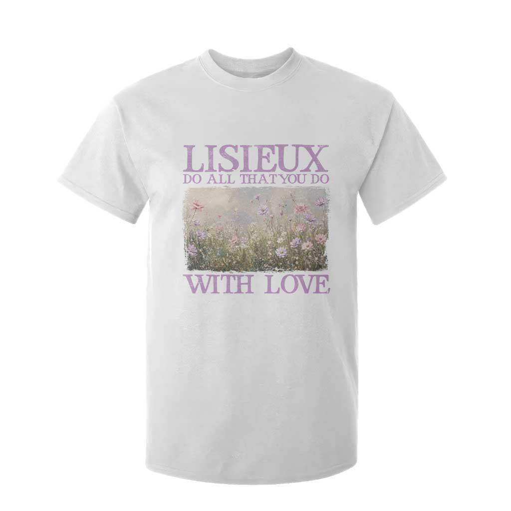 St Therese of Lisieux T Shirt For Kid Catholic Saint Gift for Girls Orthodox Christian TS10 White Print Your Wear