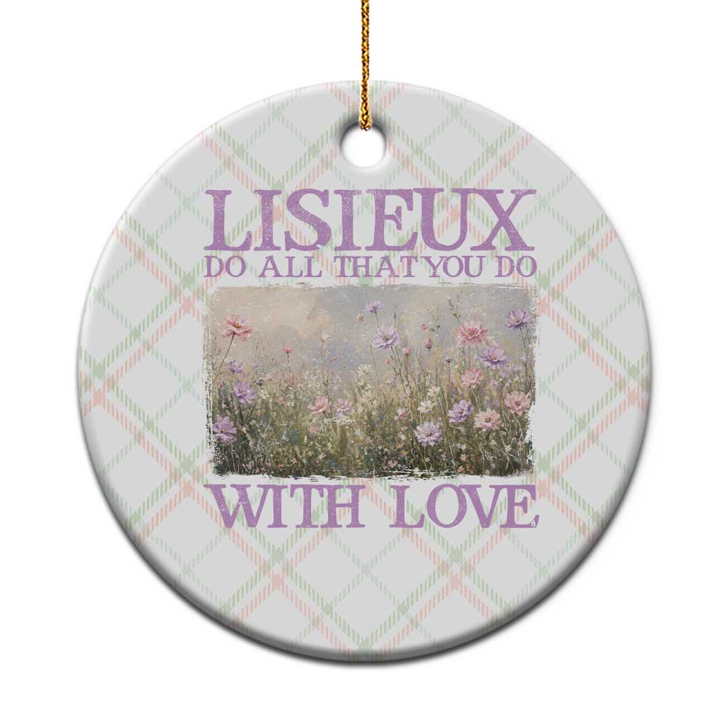 St Therese of Lisieux Ceramic Ornament Catholic Saint Gift for Girls Orthodox Christian TS10 1pc Christmas Plaid Print Your Wear