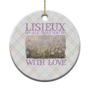 St Therese of Lisieux Ceramic Ornament Catholic Saint Gift for Girls Orthodox Christian TS10 1pc Christmas Plaid Print Your Wear